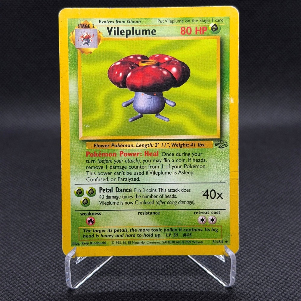 Pokémon Vileplume Jungle #31 Rare Non Holo 1999 MP